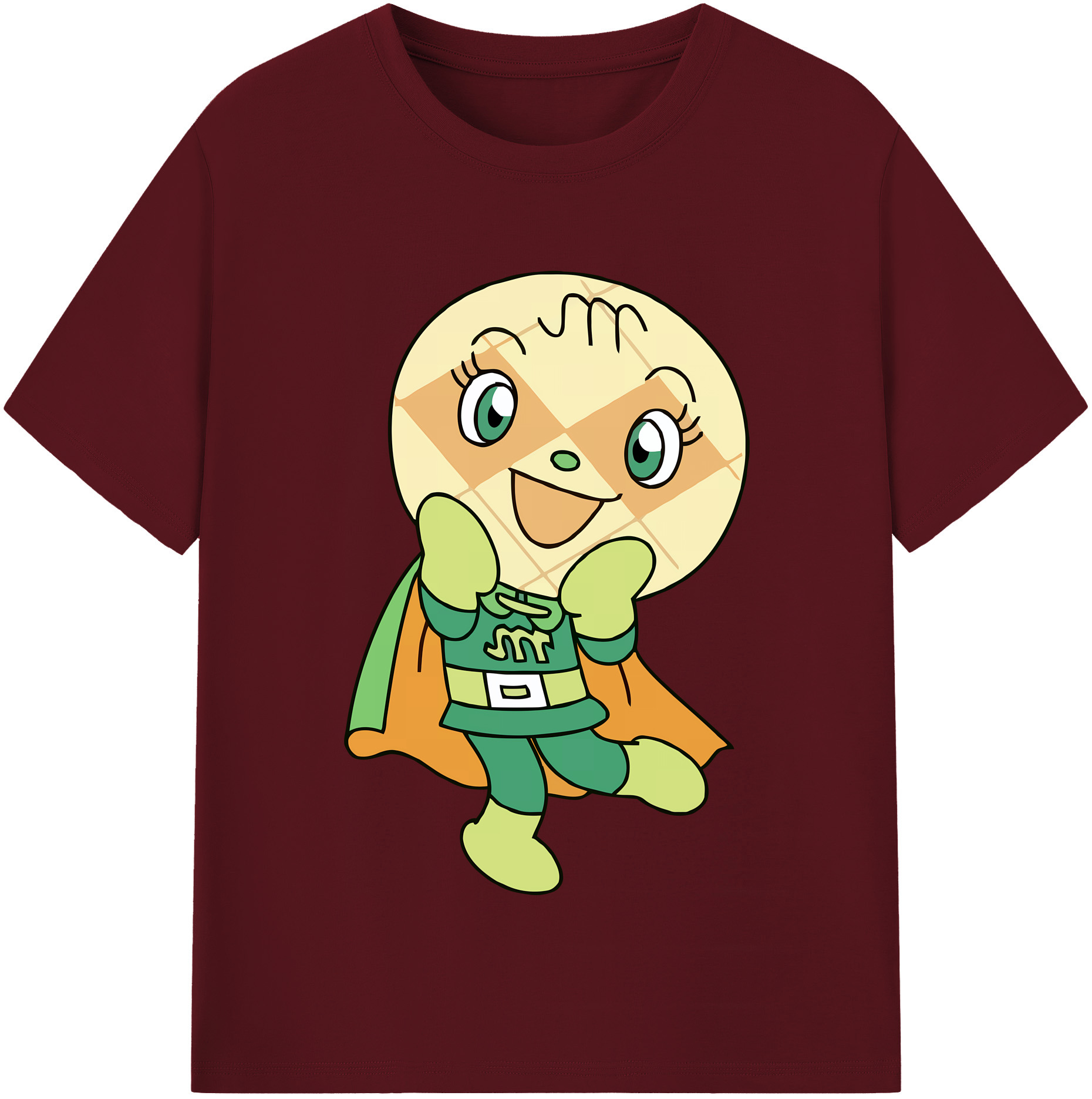 （画像用） アンパンマン Anpanman 綿100％半袖Tシャツ（フロントプリント）